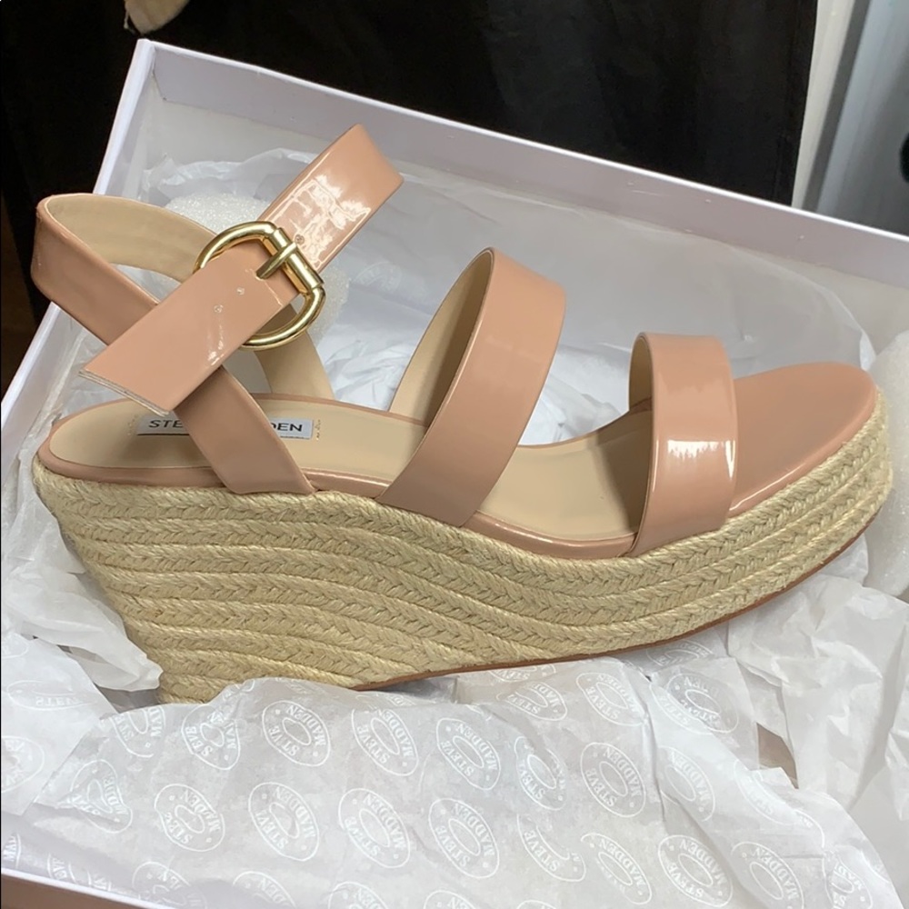 Steve Madden Blush Mauve Wedge Sandal